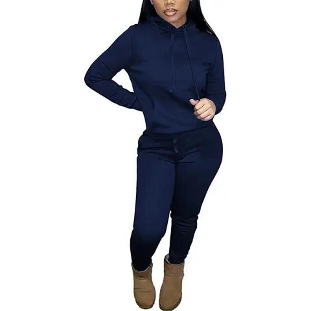 Nimsruc Two Piece Outfits for Women Casual Sweatsuits Set Long Sleeve Hoodie